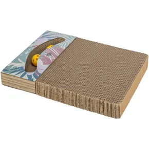 Kratzbrett mit Spielzeug 38 x 30 cm weiß